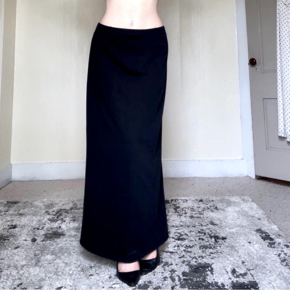 Patagonia Black Maxi A-Line Skirt Comfortable Casual Stretchy Cotton Cute Trend - Picture 2 of 16